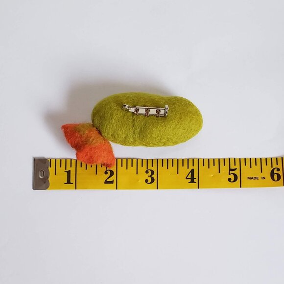 Wool Needle Felt CACTUS FLOWER Succulent Brooch Colorful Happy Fun - Picture 4 of 10